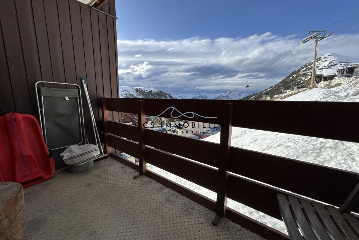 Appartement T2 à Belle Plagne dans la résidence BERYL, pied des pistes, idéal investissement ou résidence secondaire 