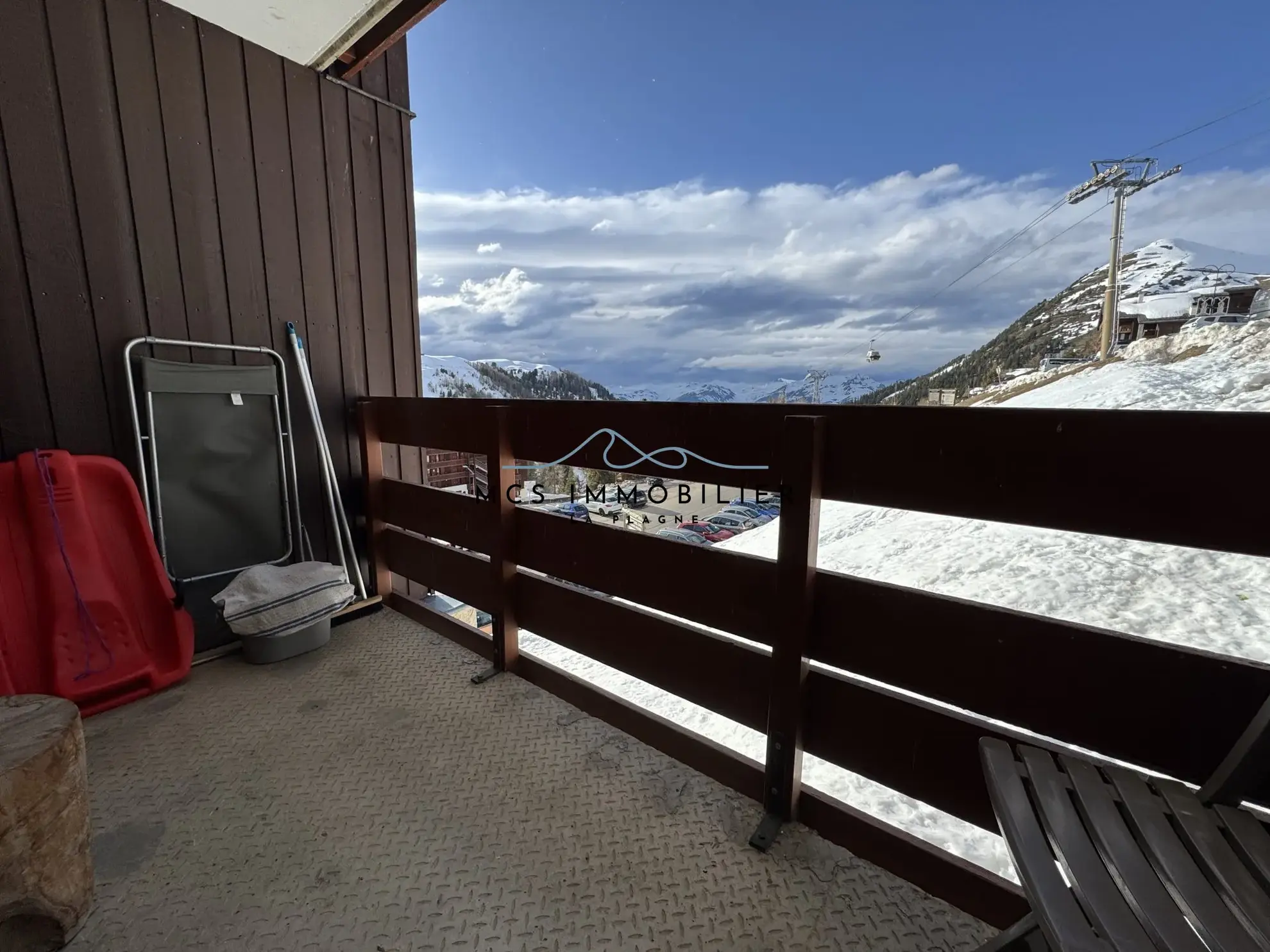 Appartement T2 à Belle Plagne dans la résidence BERYL, pied des pistes, idéal investissement ou résidence secondaire 