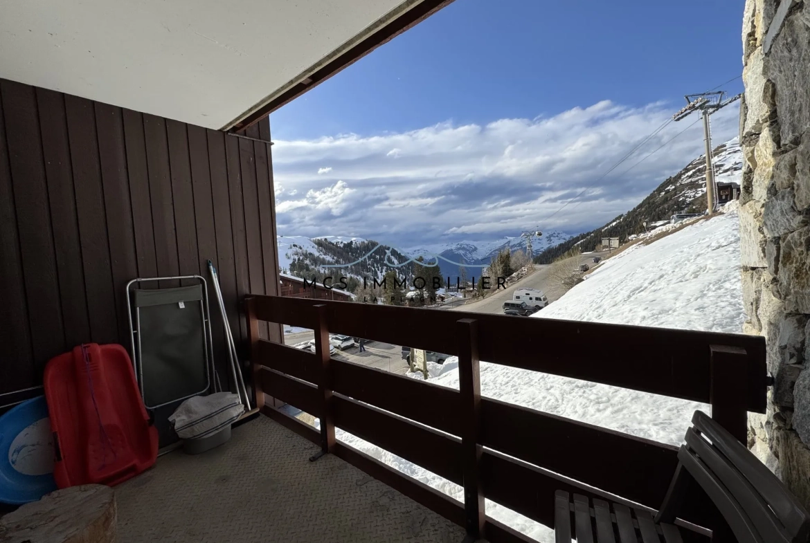 Appartement T2 à Belle Plagne dans la résidence BERYL, pied des pistes, idéal investissement ou résidence secondaire 