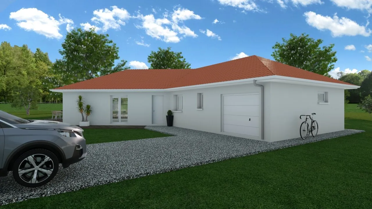 Maison neuve 80 m² sur terrain de 660 m² à Izeaux avec 3 chambres 