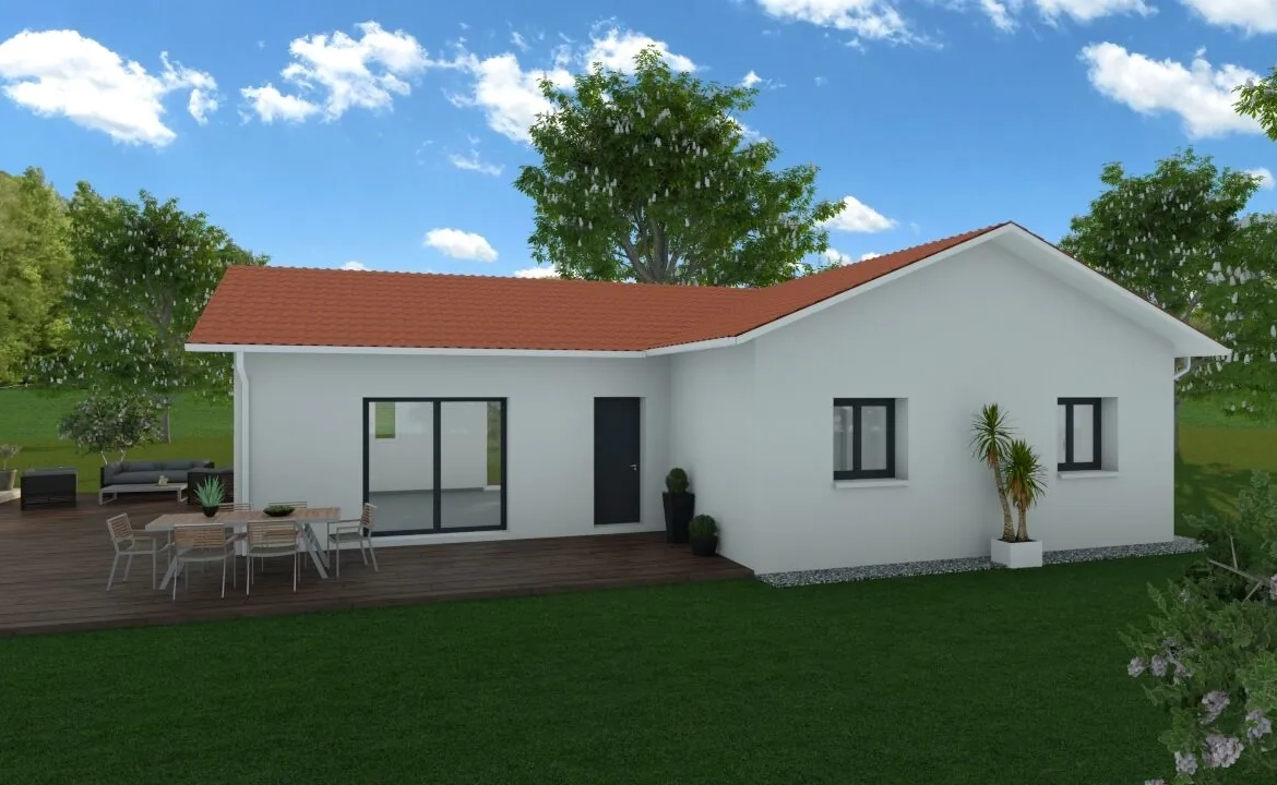 Maison neuve 80 m² sur terrain de 660 m² à Izeaux avec 3 chambres 