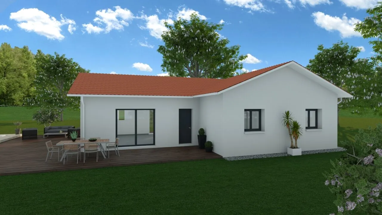 Maison neuve 80 m² sur terrain de 660 m² à Izeaux avec 3 chambres 
