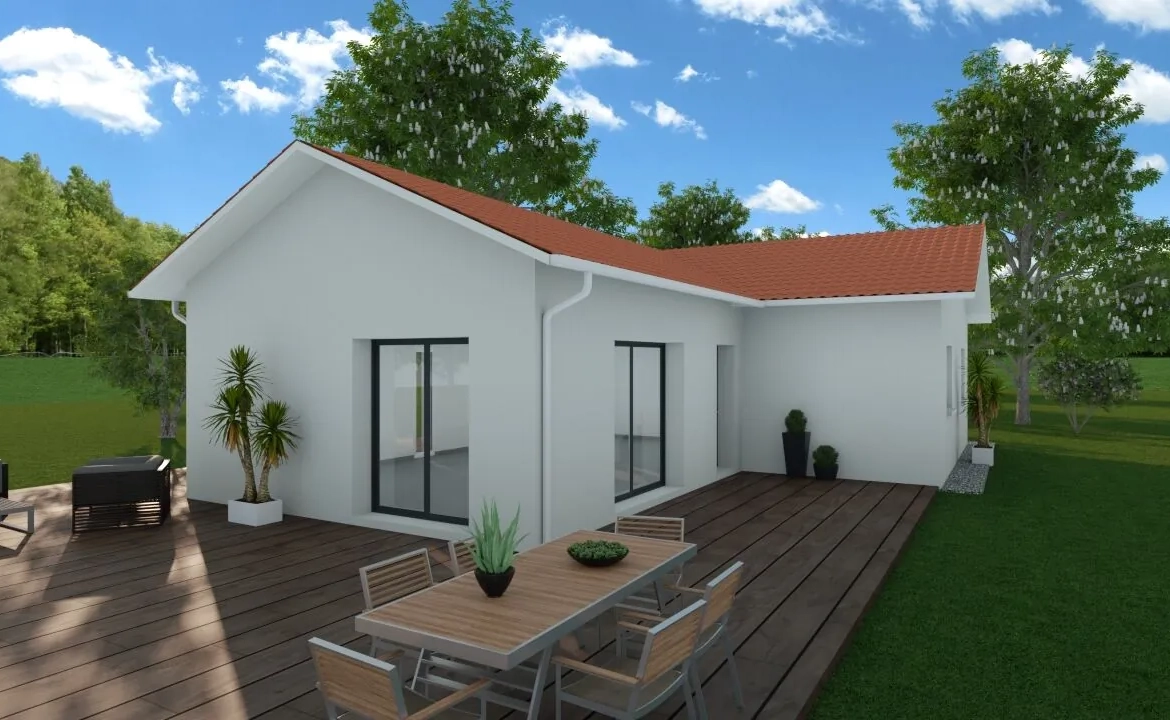 Maison neuve 80 m² sur terrain de 660 m² à Izeaux avec 3 chambres 