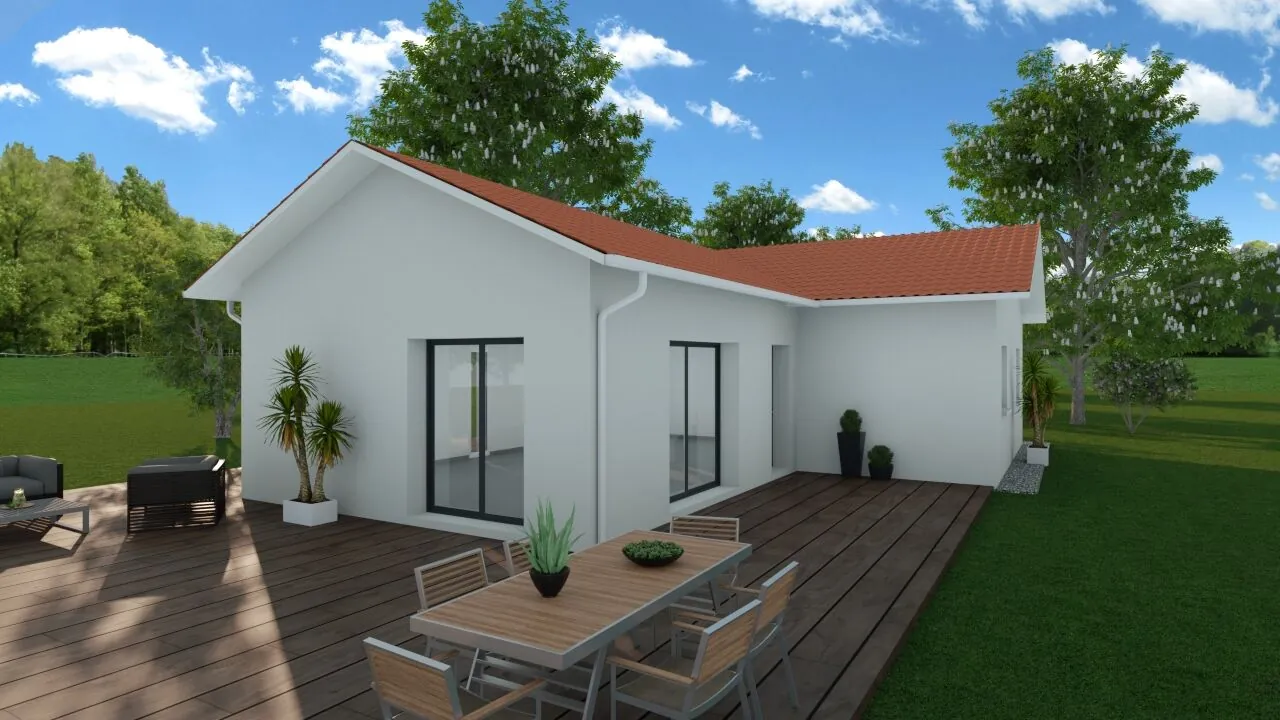 Maison neuve 80 m² sur terrain de 660 m² à Izeaux avec 3 chambres 