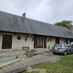 Charmante longère en briques et ardoises avec garage et terrain clos à Rouy