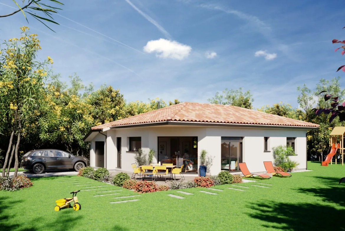 Maison neuve à construire à Castets avec 2 chambres et garage - Proximité océan et Bordeaux 