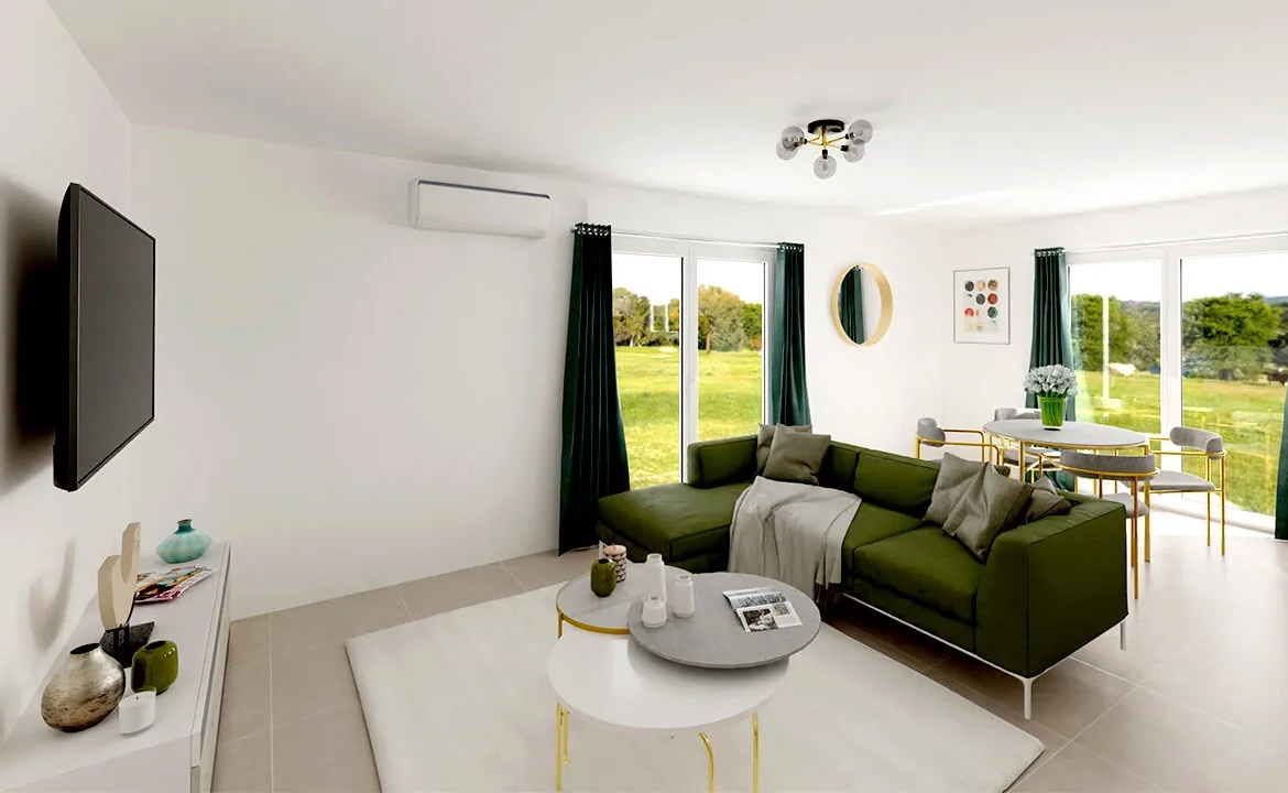 Maison neuve 3 chambres en L à Limoges - Projet clé en main 