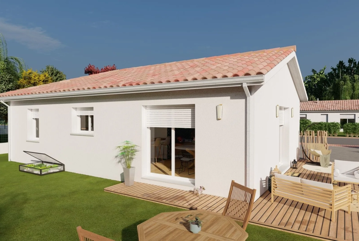 Maison neuve 3 chambres en L à Limoges - Projet clé en main 