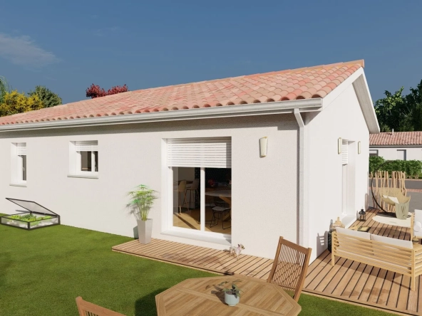 Maison neuve 3 chambres en L à Limoges - Projet clé en main