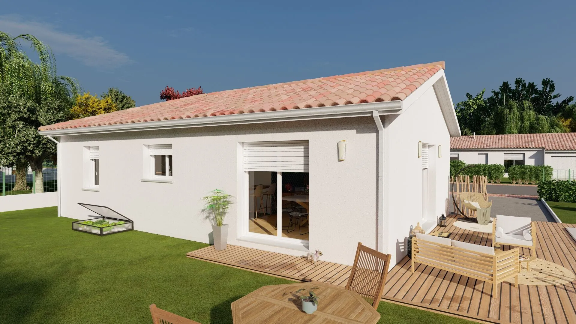 Maison neuve 3 chambres en L à Limoges - Projet clé en main 