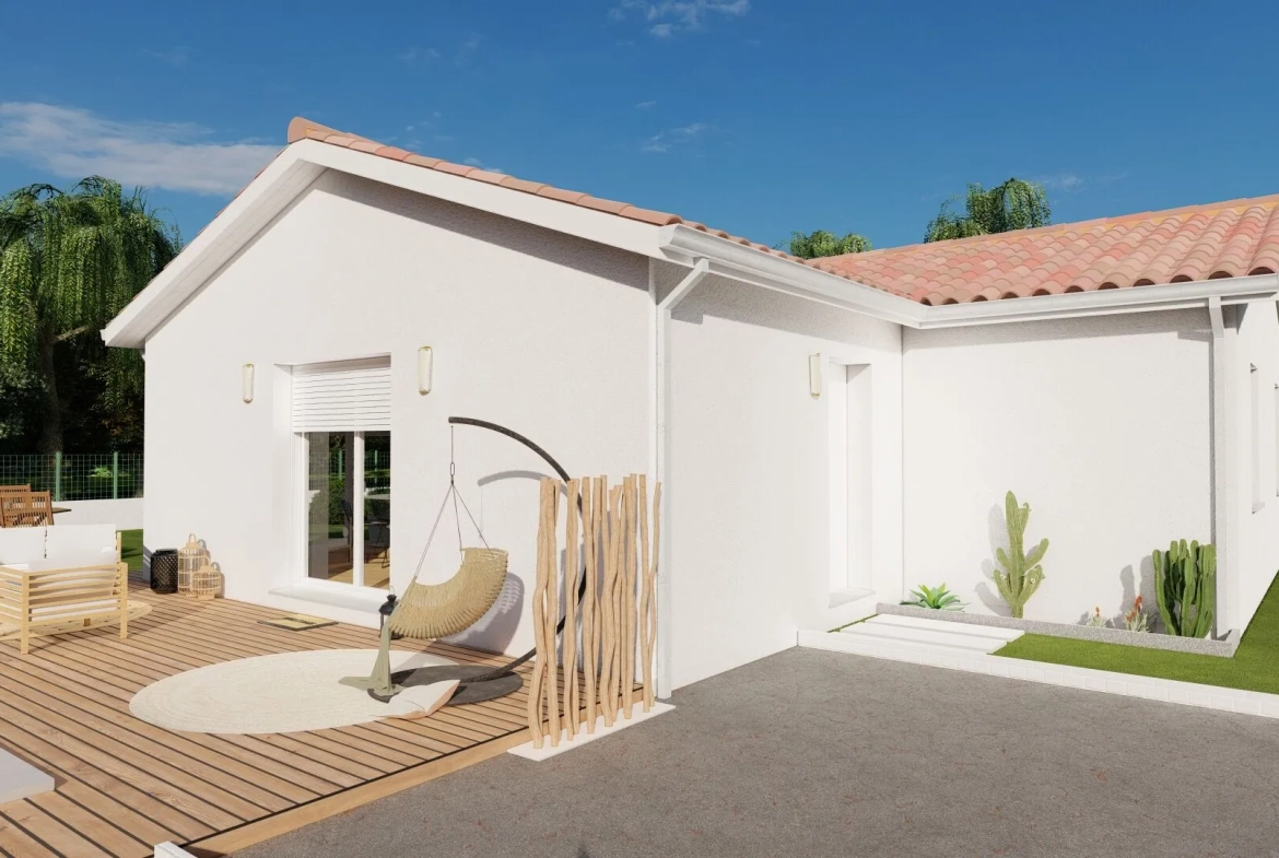 Maison neuve 3 chambres en L à Limoges - Projet clé en main 