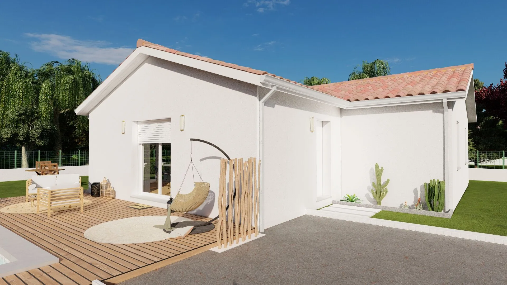 Maison neuve 3 chambres en L à Limoges - Projet clé en main 