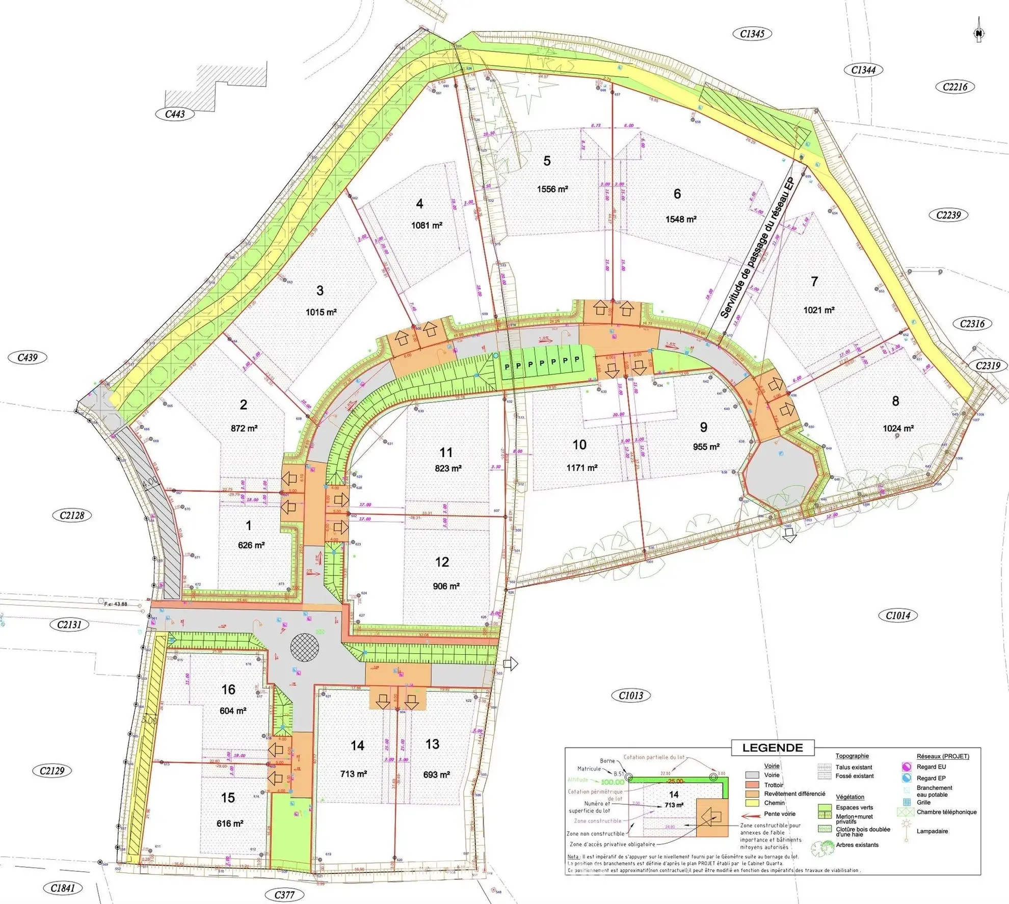 Terrain à bâtir de 823m² avec vue mer à Louannec 