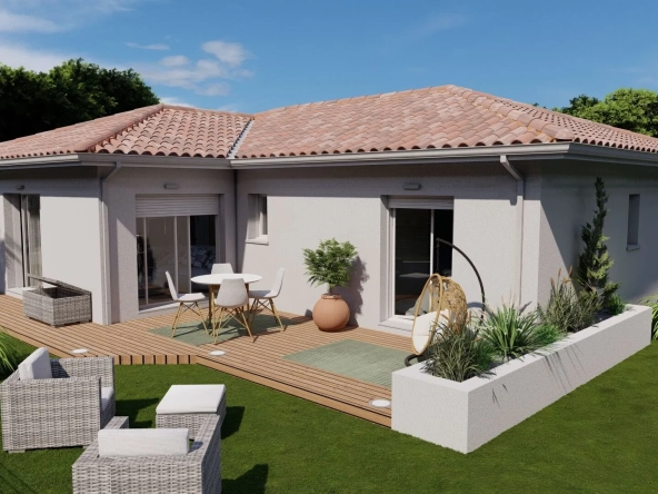 Vente Terrain et Maison à Caupenne - 87m² Modernes et Sur Mesure