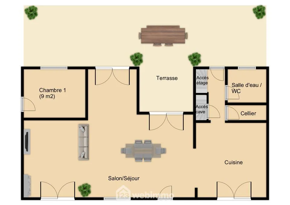 Maison de 160 m² avec piscine et grange à Saint-Martin-la-Pallu 
