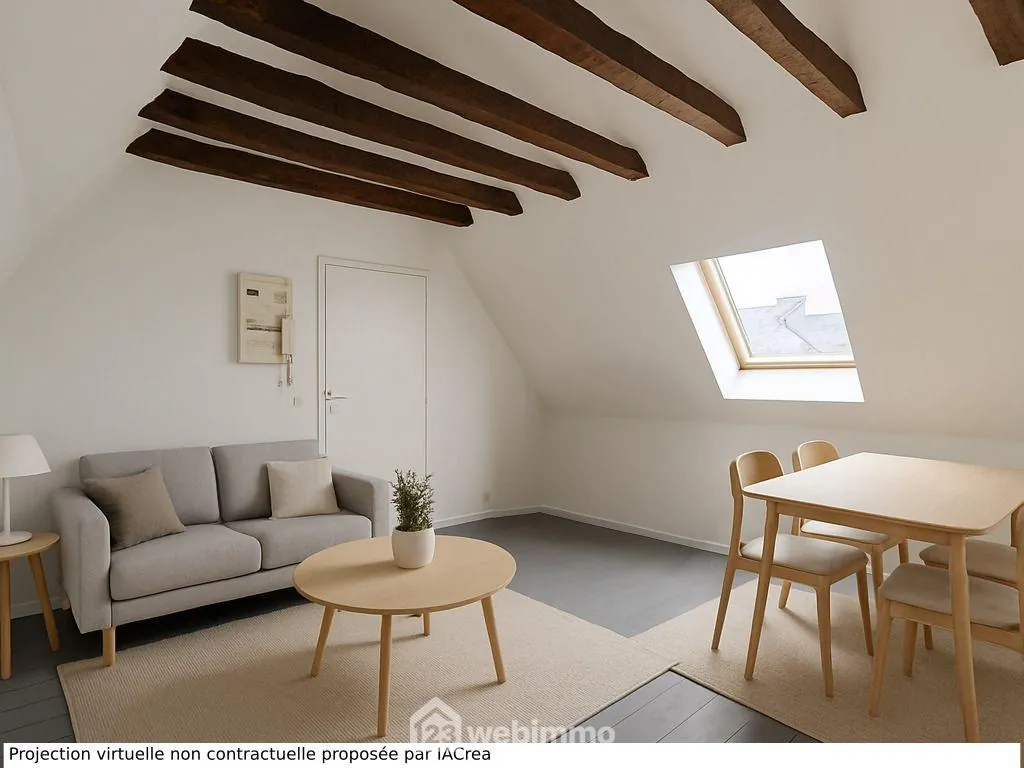 Appartement T1 bis rénové de 26 m² à Nay - Vue imprenable en centre-ville 