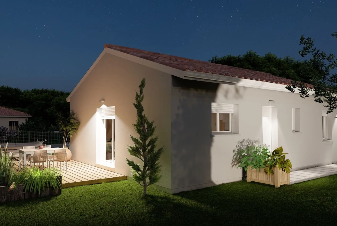 Maison neuve à Vielle-Saint-Girons proche des plages, 70 m², terrain de 545 m² 