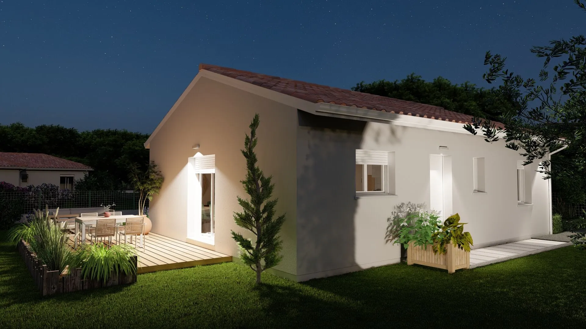 Maison neuve à Vielle-Saint-Girons proche des plages, 70 m², terrain de 545 m² 