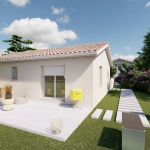 Maison neuve 2 chambres avec pièce de vie lumineuse à Razac-sur-l'Isle