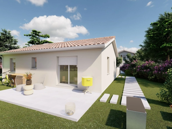 Maison neuve 2 chambres avec pièce de vie lumineuse à Razac-sur-l'Isle