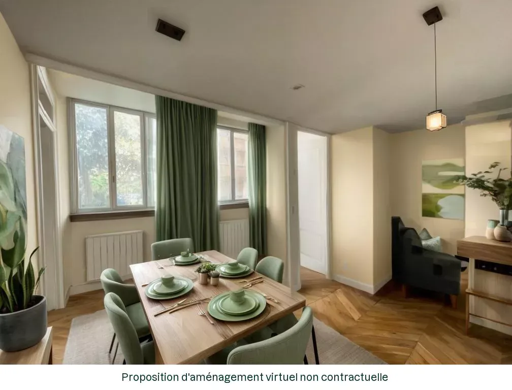 Charmant appartement ancien rénové de 48 m² à Lyon 6 avec mezzanine et cachet authentique 