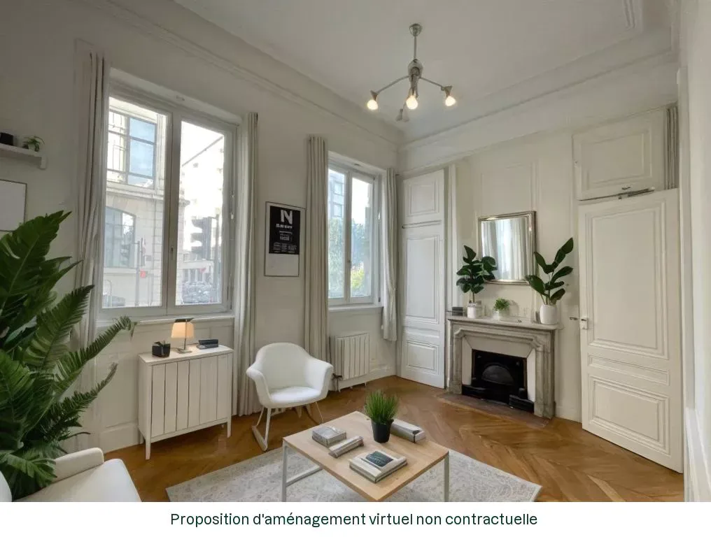 Charmant appartement ancien rénové de 48 m² à Lyon 6 avec mezzanine et cachet authentique 