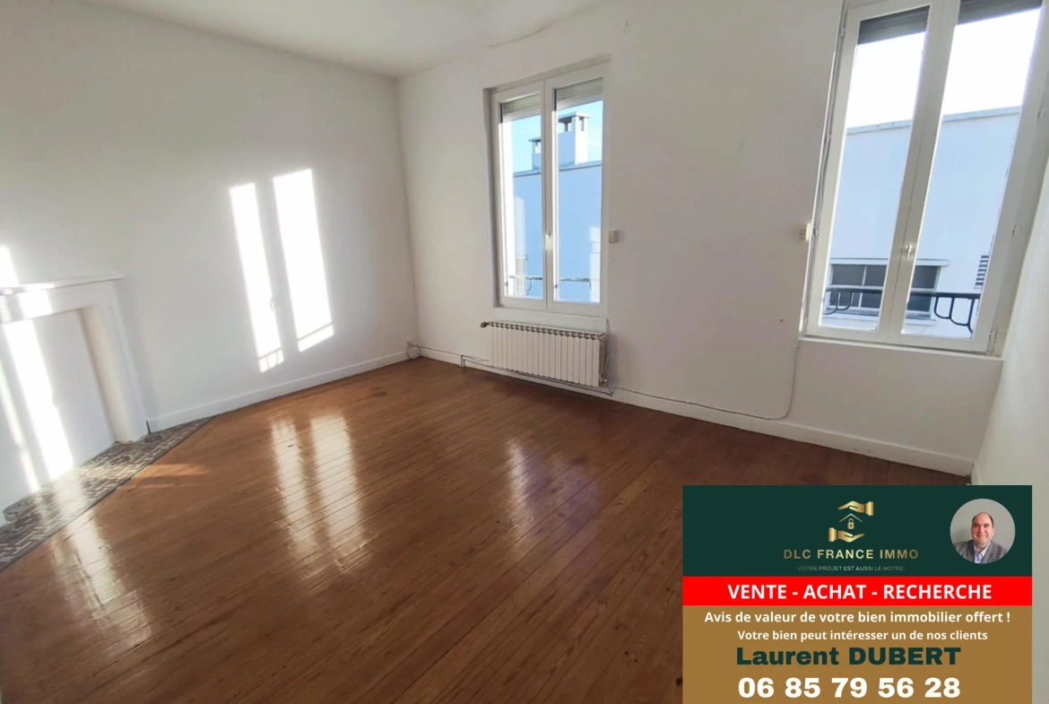 Maison de ville à Valenciennes avec jardin, 2 chambres, pièce mansardée prête à vivre 