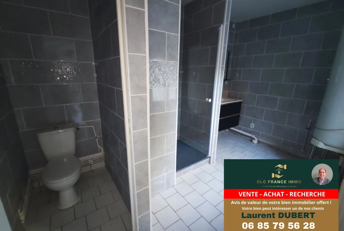 Maison de ville à Valenciennes avec jardin, 2 chambres, pièce mansardée prête à vivre 