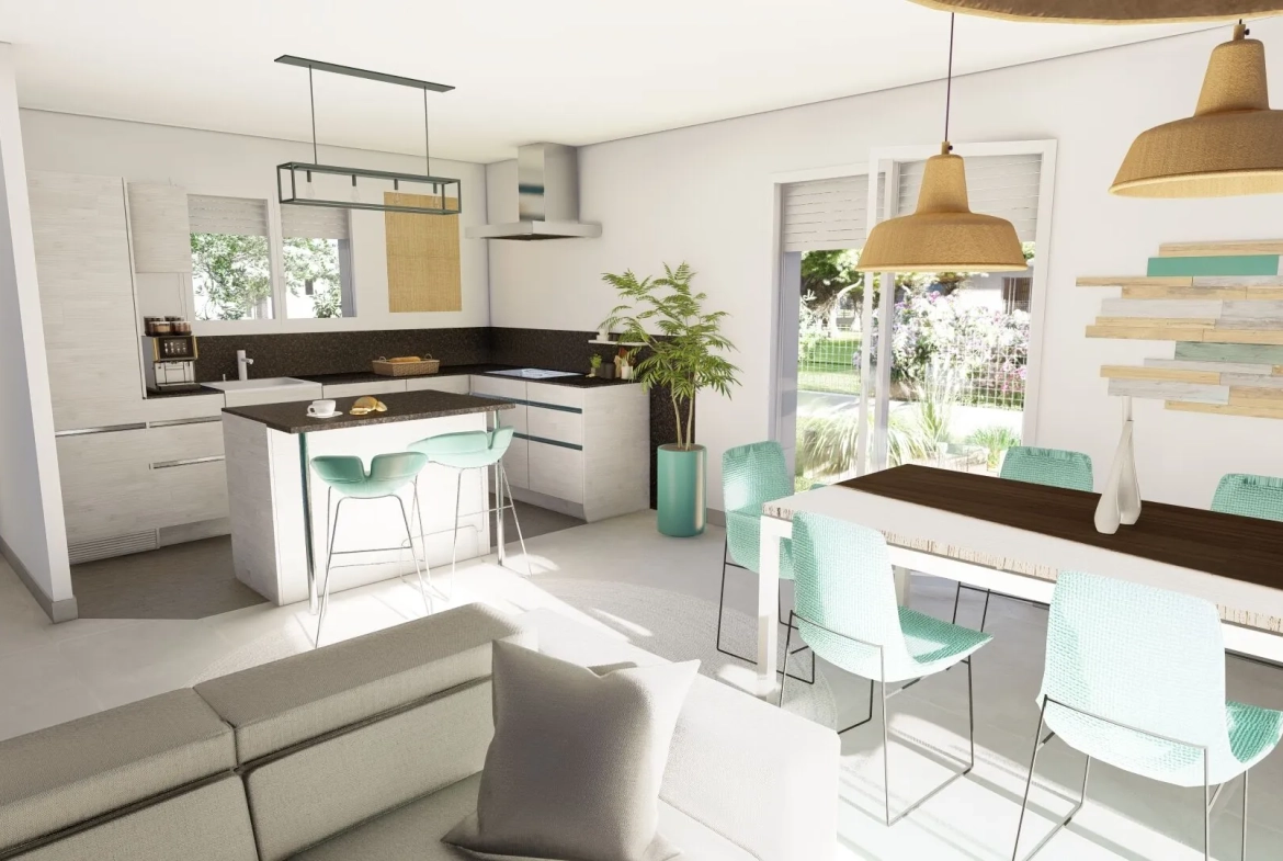 Maison neuve de 70 m² avec terrain à Vielle-Saint-Girons, proche plages 