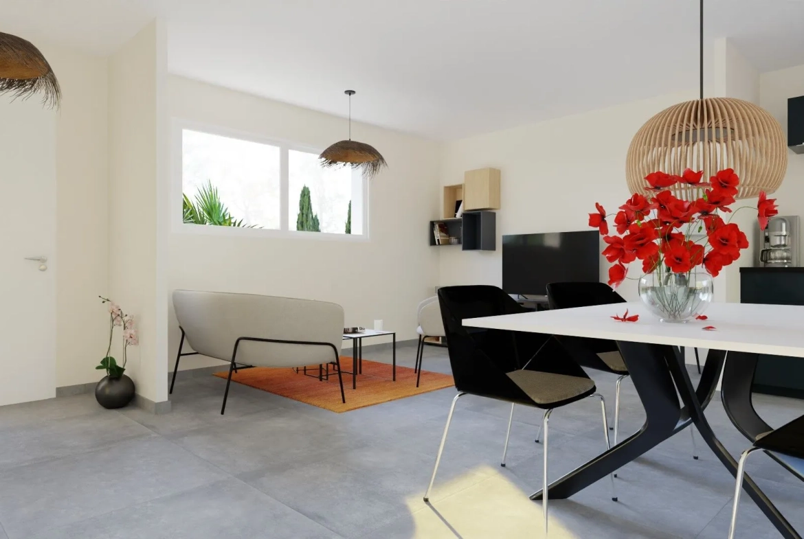 Maison neuve avec 3 chambres à Unieux – construction conforme aux normes RE2020 