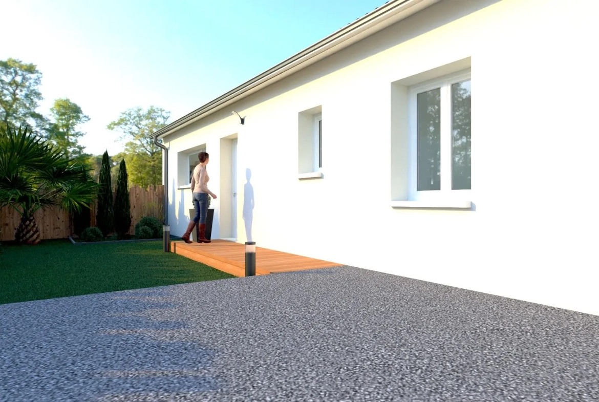 Maison neuve avec 3 chambres à Unieux – construction conforme aux normes RE2020 