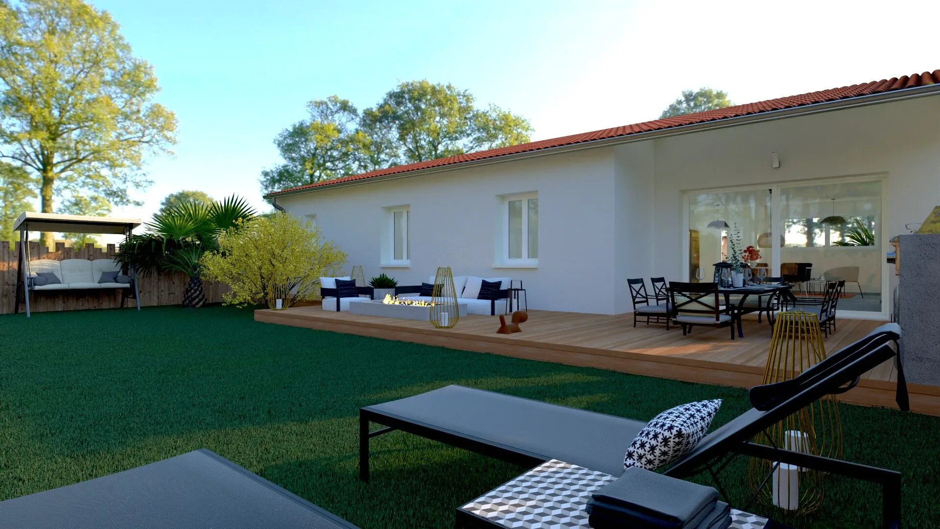 Maison neuve avec 3 chambres à Unieux – construction conforme aux normes RE2020 