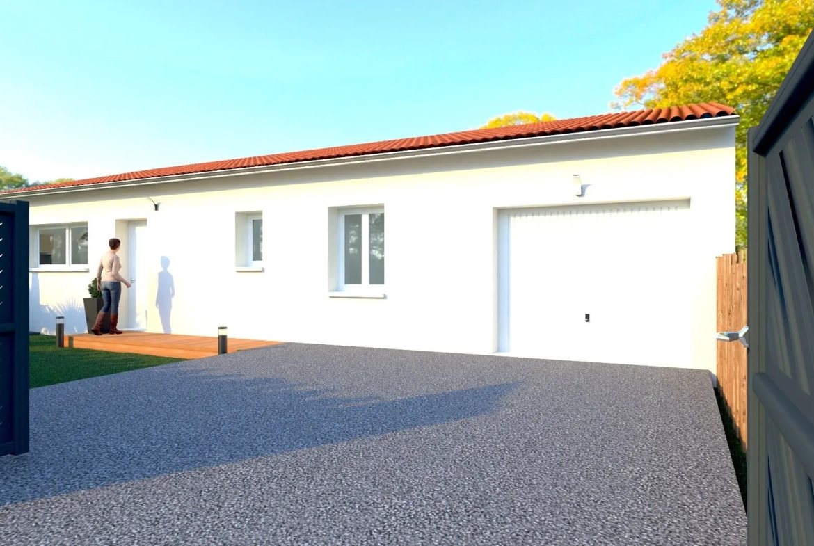 Maison neuve avec 3 chambres à Unieux – construction conforme aux normes RE2020 