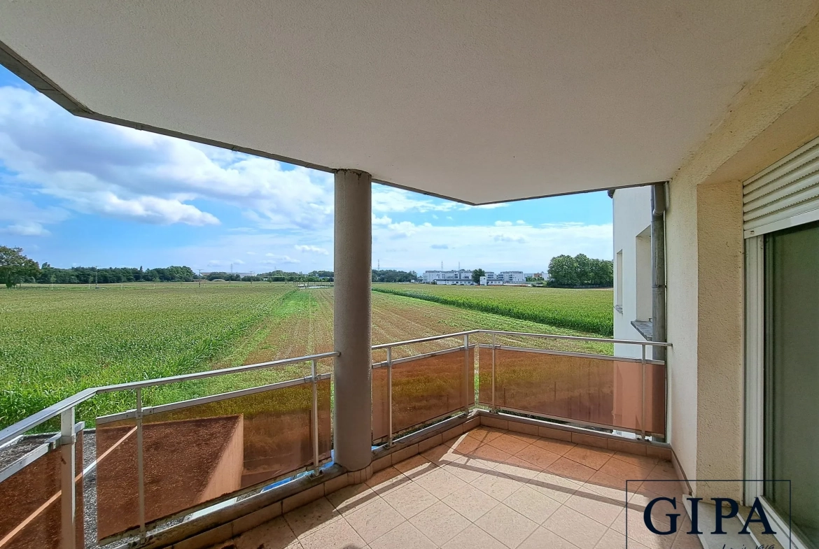 Balcon Appartement 3 pièces de 65 m² avec balcon à Wolfisheim 