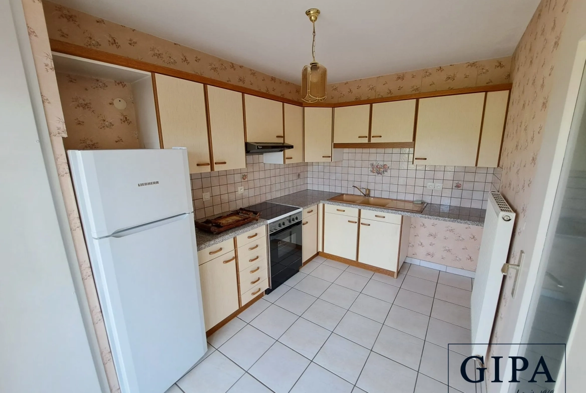 Cuisine Appartement 3 pièces de 65 m² avec balcon à Wolfisheim 