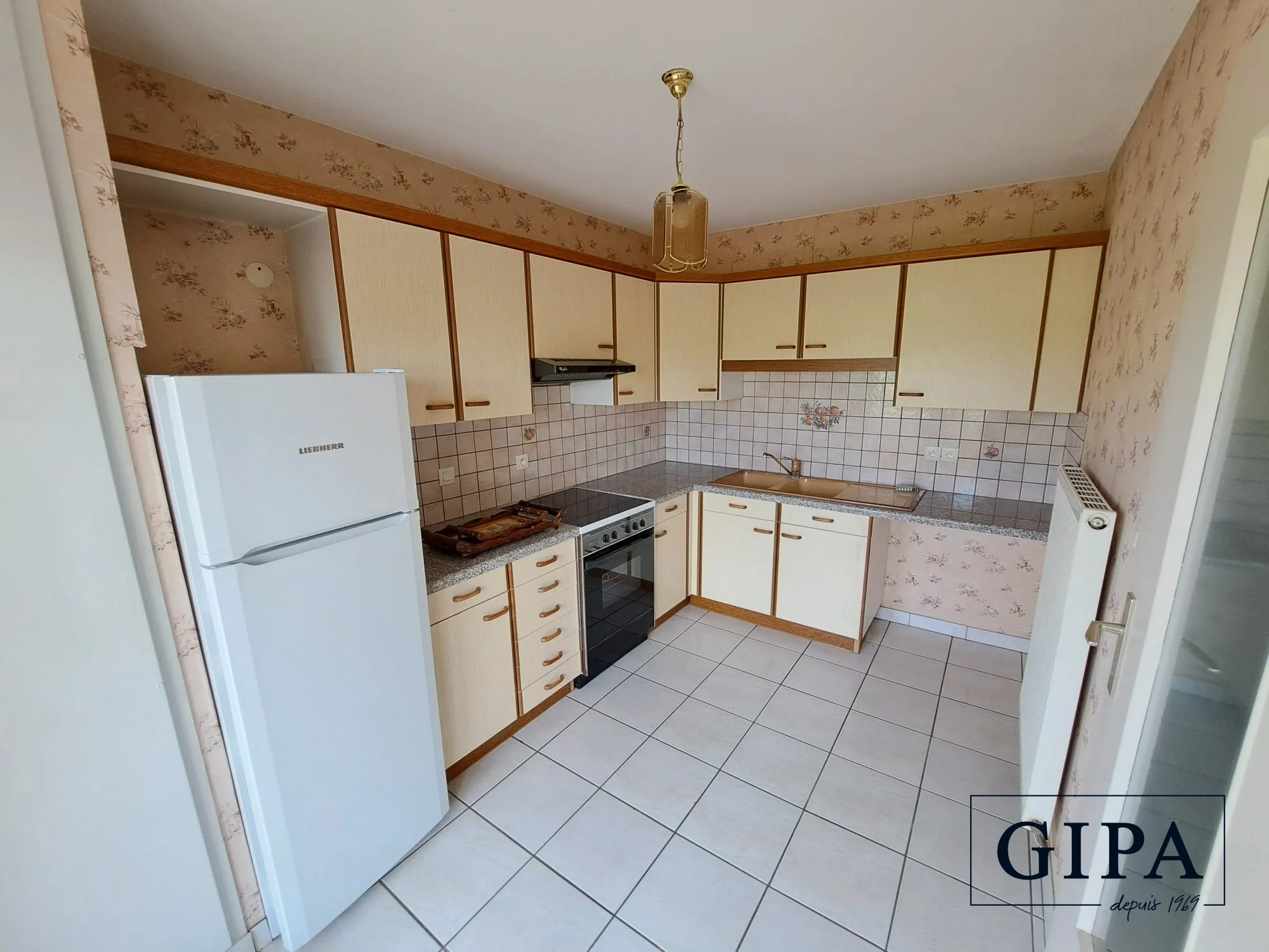 Cuisine Appartement 3 pièces de 65 m² avec balcon à Wolfisheim 
