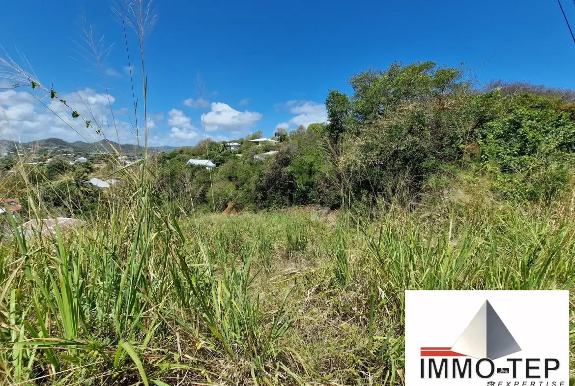 Terrain constructible en pente avec vue mer à Le Robert, 2924 m² 