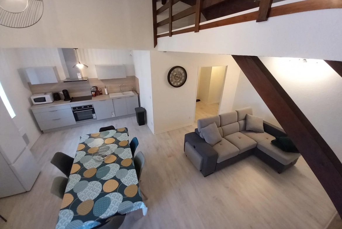 Appartement T3/4 lumineux à Rives avec garage et mezzanine, près de toutes commodités 