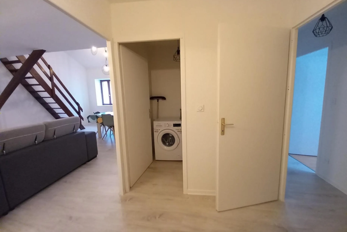 Appartement T3/4 lumineux à Rives avec garage et mezzanine, près de toutes commodités 