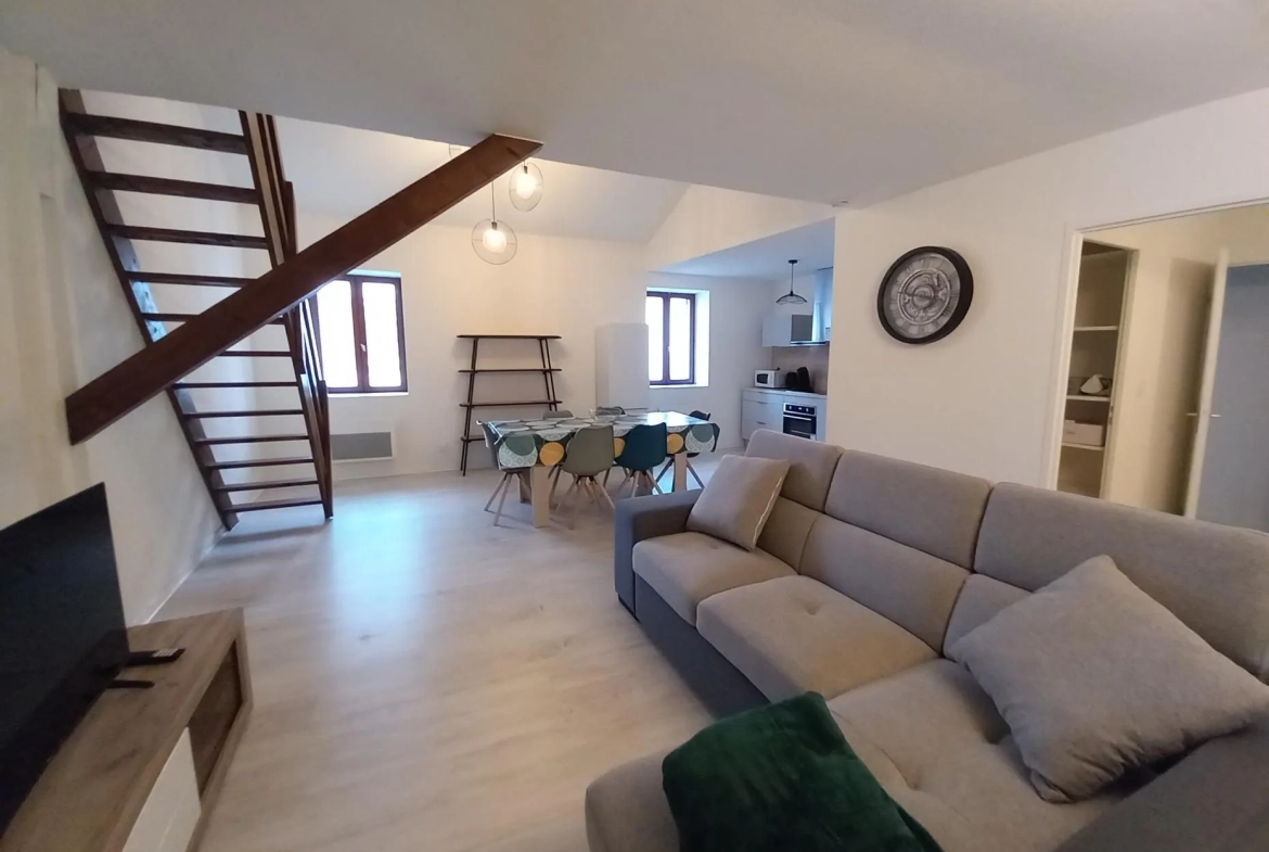 Appartement T3/4 lumineux à Rives avec garage et mezzanine, près de toutes commodités 
