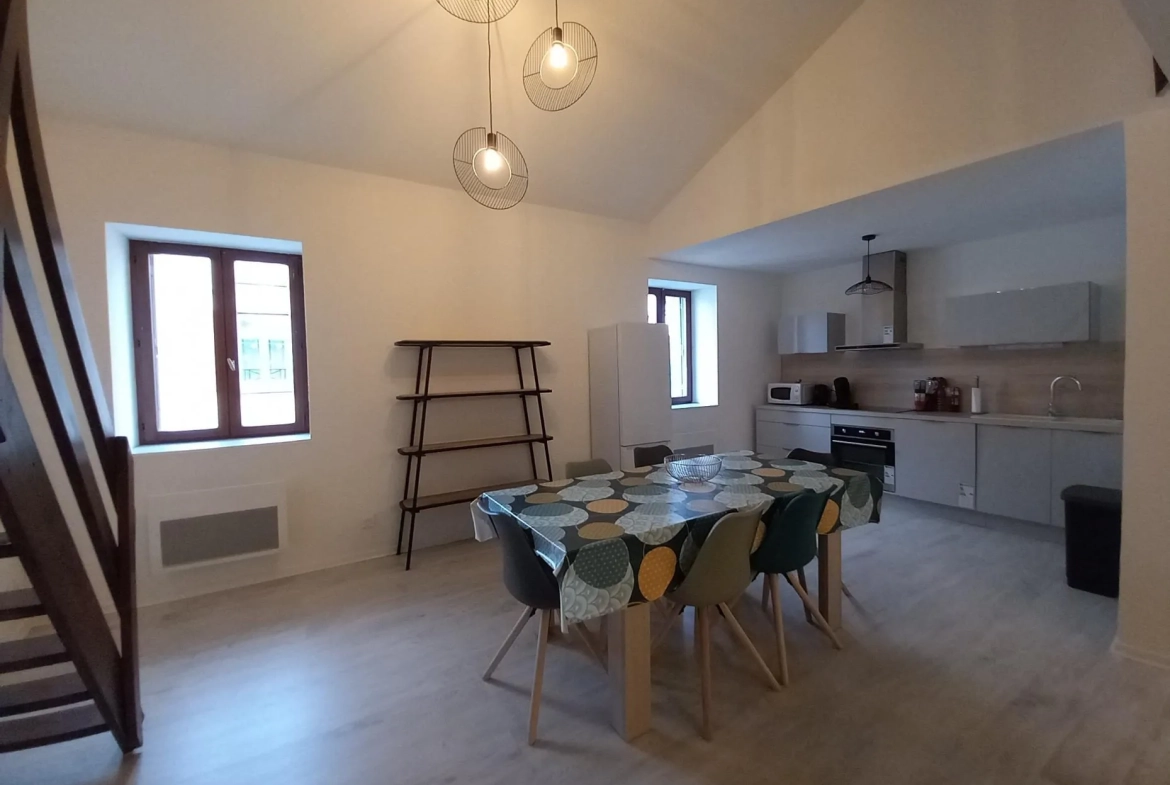 Appartement T3/4 lumineux à Rives avec garage et mezzanine, près de toutes commodités 