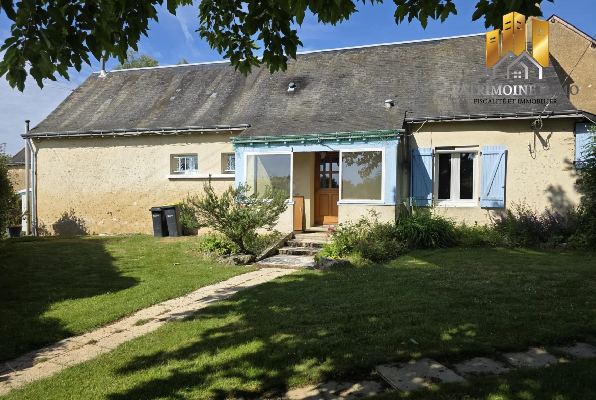 Longère à Flée (72500) avec dépendances, 4 chambres, proche forêt pour résidence ou investissement 