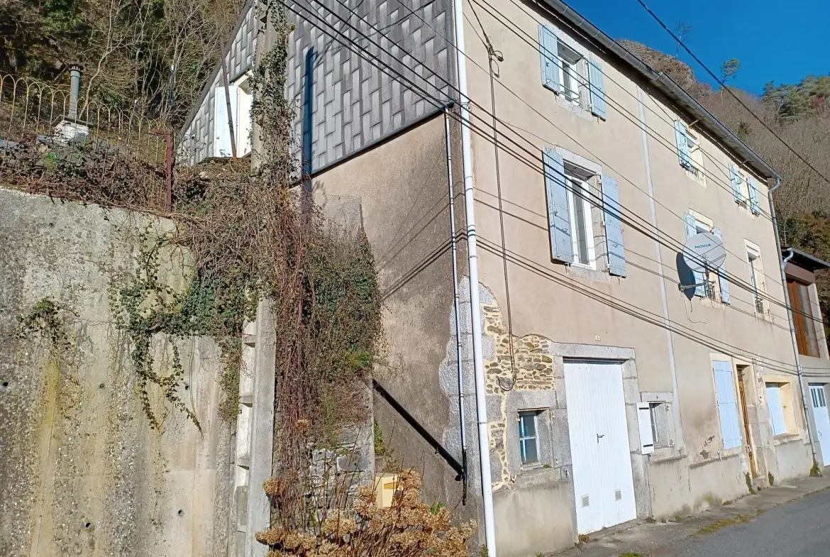 Charmante maison de 78 m² à Vabre avec garage et terrain, à rénover dans un cadre naturel 