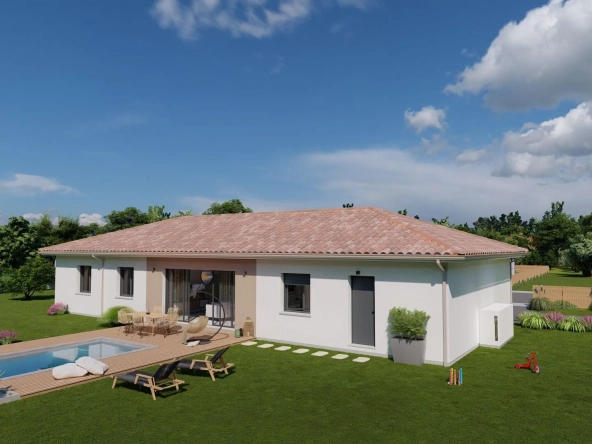 Maison neuve 4 chambres avec garage à Le Houga – Projet clé en main