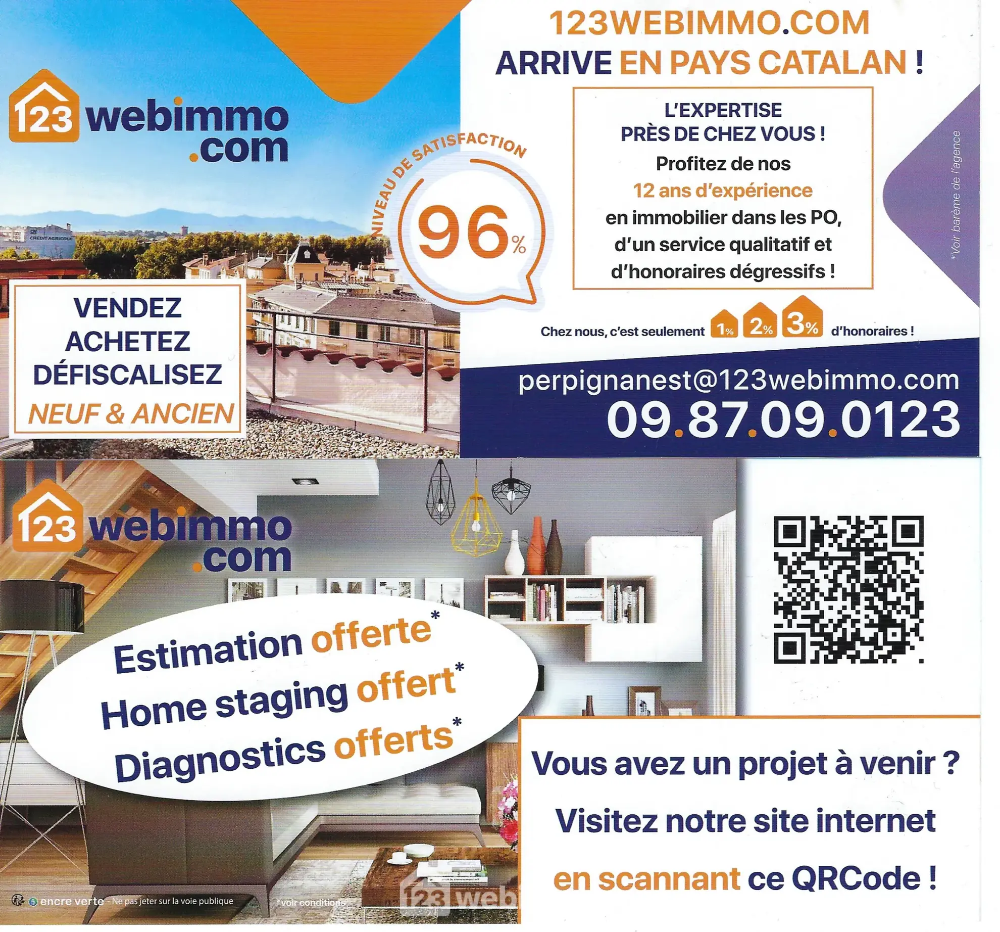 Villa moderne de plain-pied à Cabestany - 56m² avec garage 