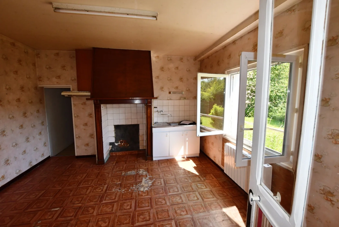 Maison individuelle à rénover proche Fécamp avec grand terrain et potentiel d'agrandissement 
