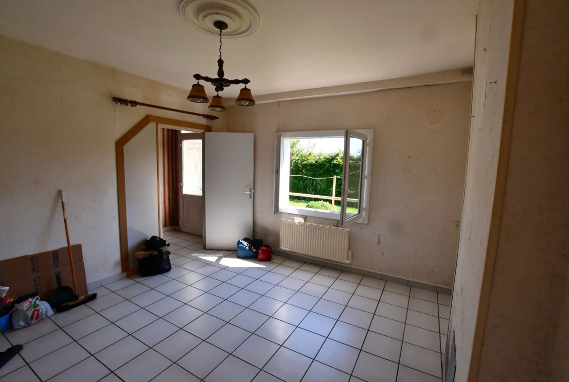 Maison individuelle à rénover proche Fécamp avec grand terrain et potentiel d'agrandissement 