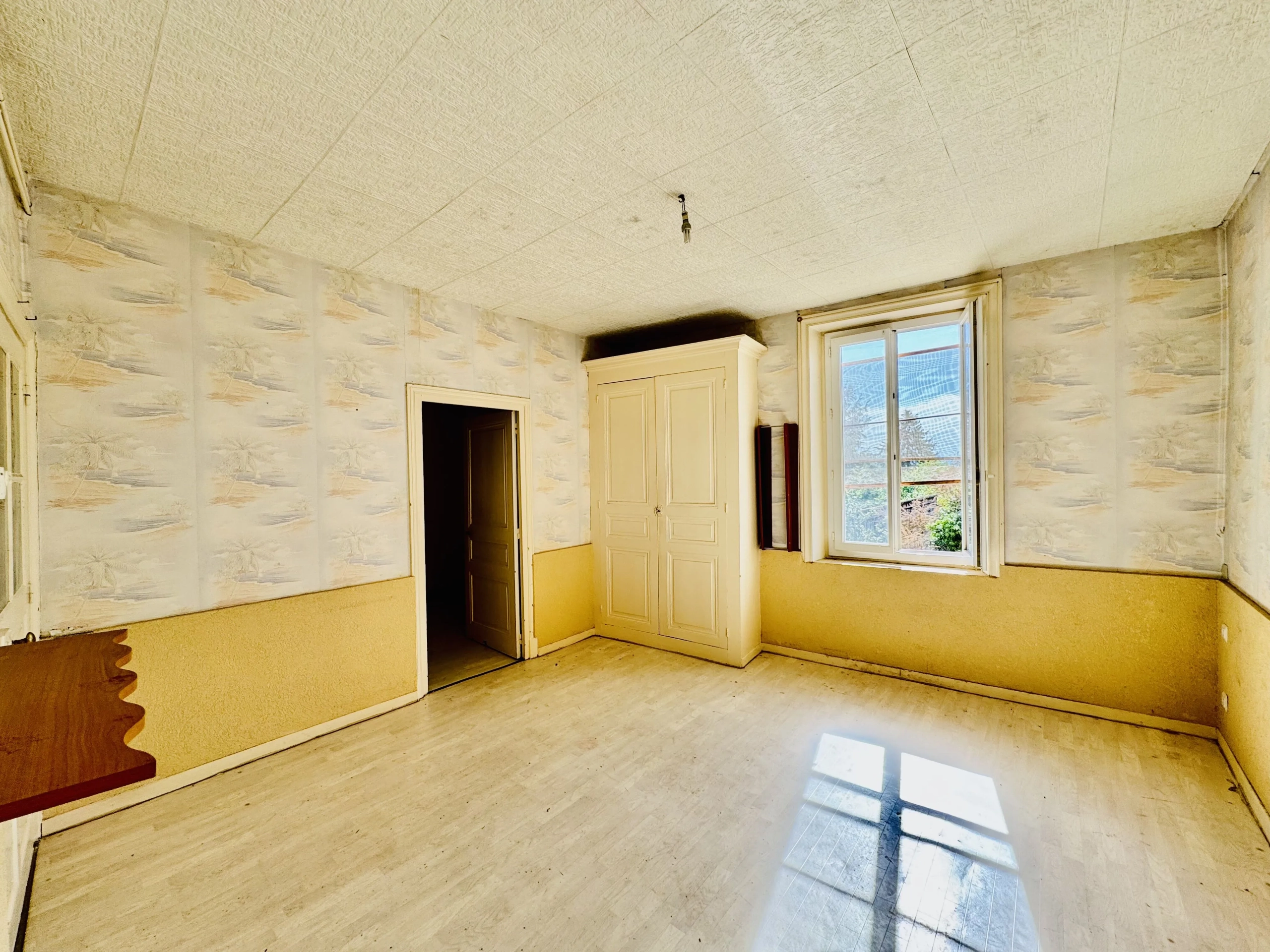 Maison de village à rénover avec grand terrain et garage à Mably 