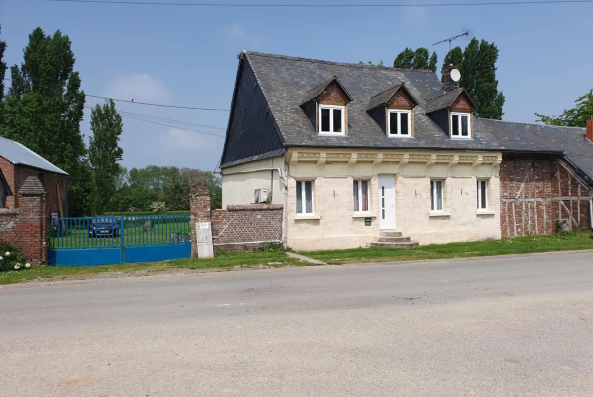 Maison à vendre à Fraillicourt avec potentiel d'aménagement et grand terrain 
