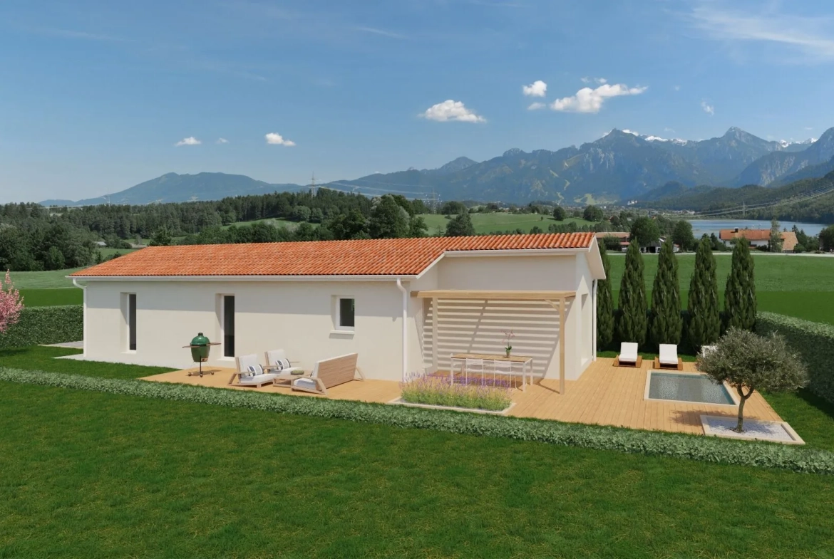 Construction d'une maison neuve de 80 m² à Pontcharra-sur-Turdine (69490) avec terrain plat 